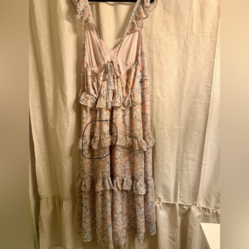 Floral Ruffle Maxi Dress - Picture 5 of 6